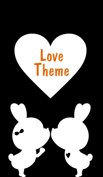 [LINE着せ替え] LOVE THEME Black and White 78の画像1