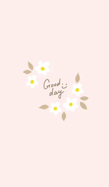 [LINE着せ替え] 5つの白い花13の画像1