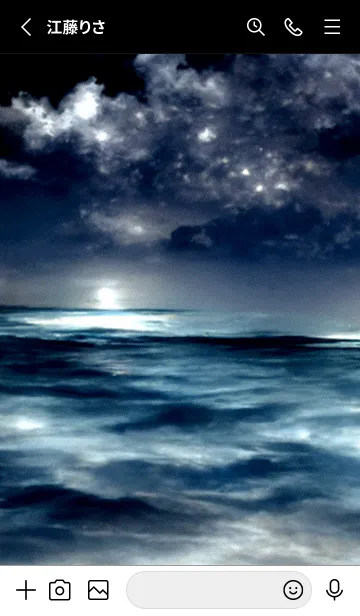 [LINE着せ替え] 夜の月 月の海 #Dlb_26。の画像2