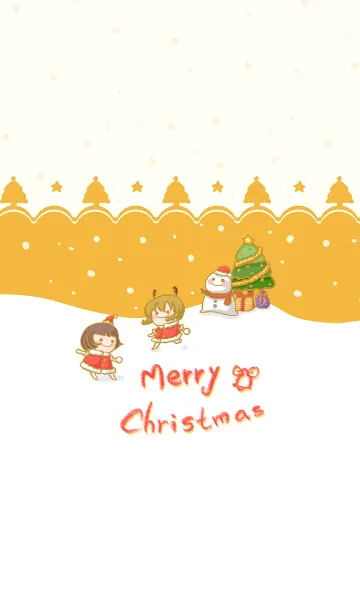 [LINE着せ替え] Christmas Carnival -chrome yellow(ye3)の画像1