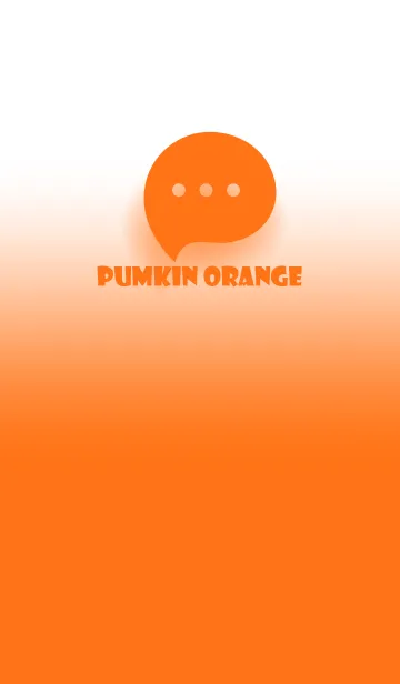 [LINE着せ替え] Pumpkin Orange & White Theme V.3 (JP)の画像1