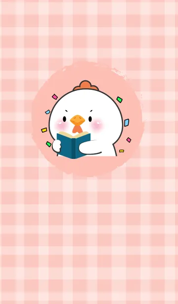 [LINE着せ替え] Simple Cute Cute  White Chicken (JP)の画像1