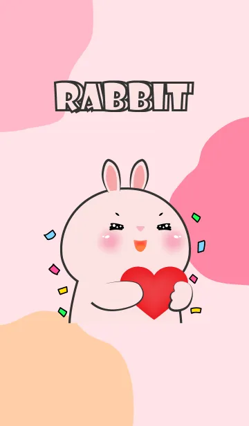 [LINE着せ替え] InLove Pink Rabbit Theme (JP)の画像1