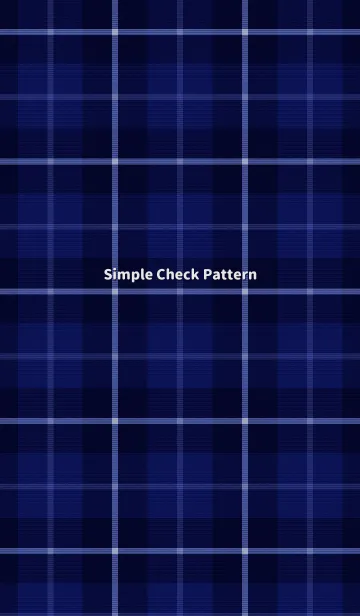 [LINE着せ替え] Simple Check Pattern[Navy]の画像1