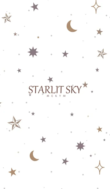 [LINE着せ替え] STARLIT SKY-WHITE 23の画像1
