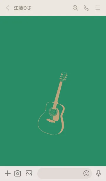 [LINE着せ替え] GUITAR COLOR フォレストグリーンの画像2