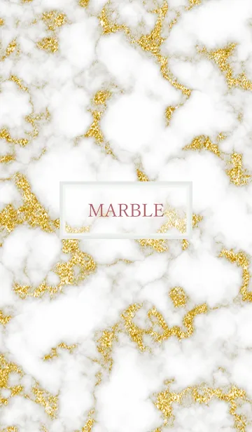 [LINE着せ替え] Marble White Gold 16の画像1