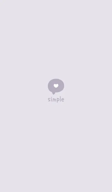 超シンプル23<パープル>のLINE着せ替え