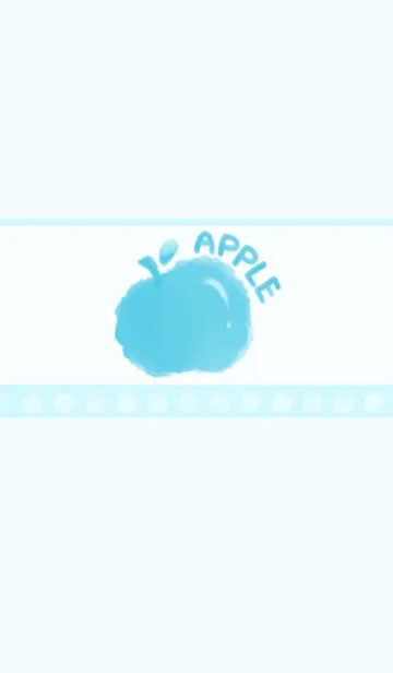 [LINE着せ替え] Smudge Apple J-Light Blue (Bl3)の画像1