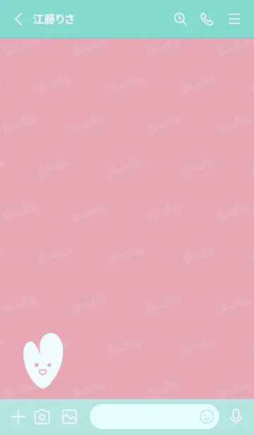 [LINE着せ替え] Smile Love J-Pink. Indigoの画像2