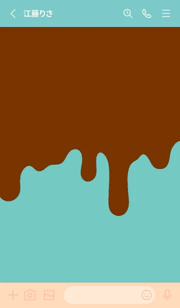 [LINE着せ替え] ドリップ スマイル _025の画像2