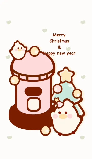 [LINE着せ替え] Christmas with little birds 3の画像1