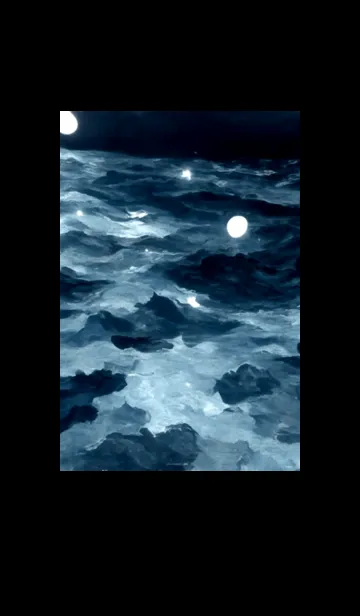 [LINE着せ替え] 夜の月 月の海 #DkBD_9。の画像1
