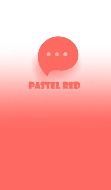 [LINE着せ替え] Pastel Red & White Theme V.3 (JP)の画像1