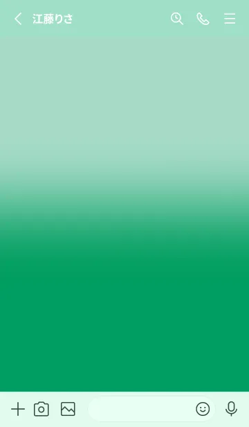 [LINE着せ替え] Spearmint Green & Shamrock Green V3 (JP)の画像2