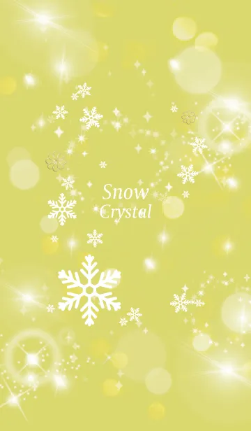 [LINE着せ替え] 黒と黄色 : 幸運四葉！ Crystal Snowの画像1