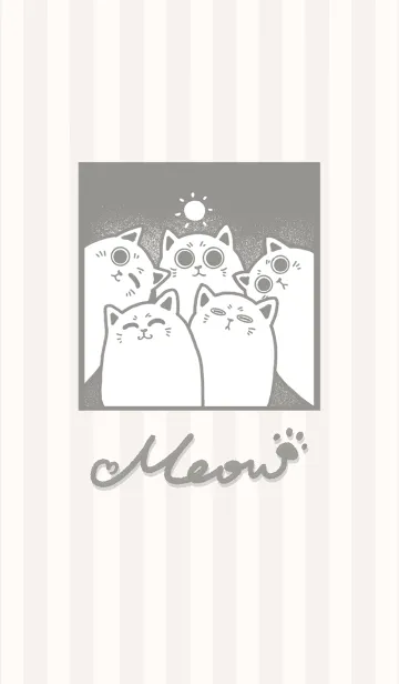 [LINE着せ替え] Meow J-Gray (Be1)の画像1