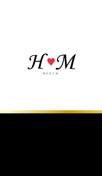 LOVE-INITIAL H&M イニシャル 7のLINE着せ替え