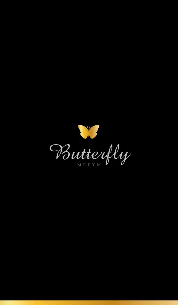 [LINE着せ替え] Gold Butterfly-MEKYM 2の画像1