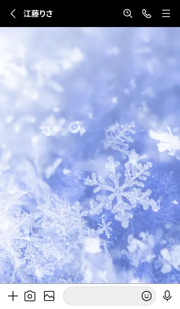 [LINE着せ替え] 雪の結晶 #13の画像2