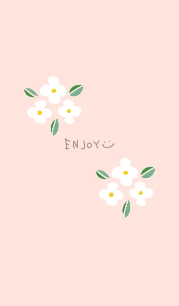 [LINE着せ替え] かわいい白い花11の画像1