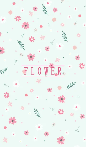 [LINE着せ替え] MANY FLOWERS GREEN 36の画像1