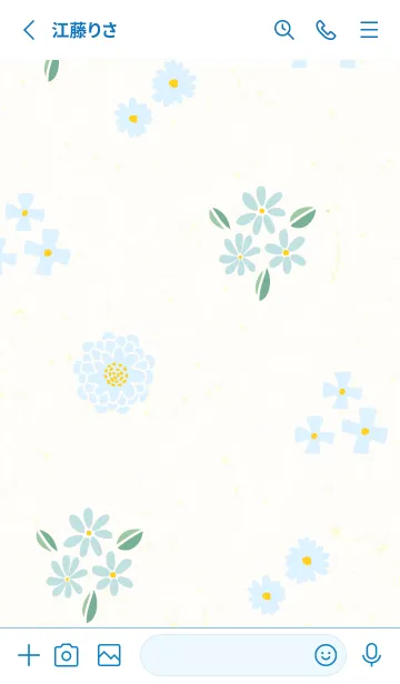 [LINE着せ替え] かわいいカラフルな花たち21の画像2