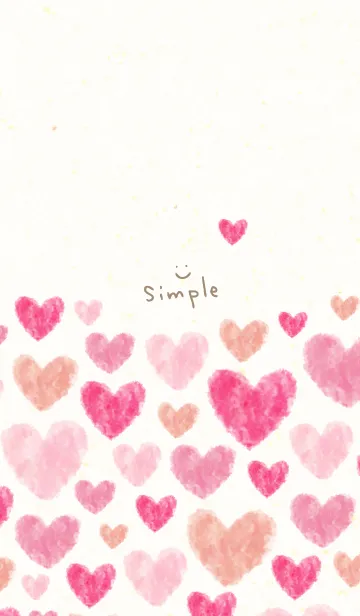 [LINE着せ替え] ハート 横7の画像1