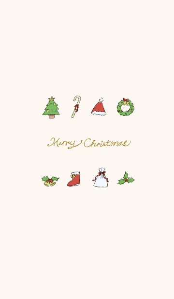 [LINE着せ替え] メリークリスマスイラスト01の画像1