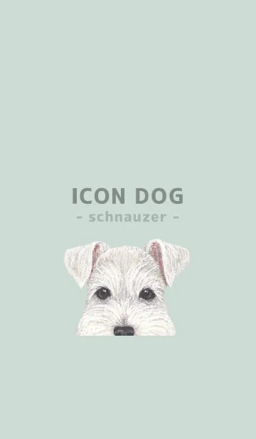 [LINE着せ替え] ICON DOG - シュナウザー - PASTEL GR/02の画像1