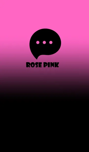 [LINE着せ替え] Black & Rose Pink Theme V3 (JP)の画像1