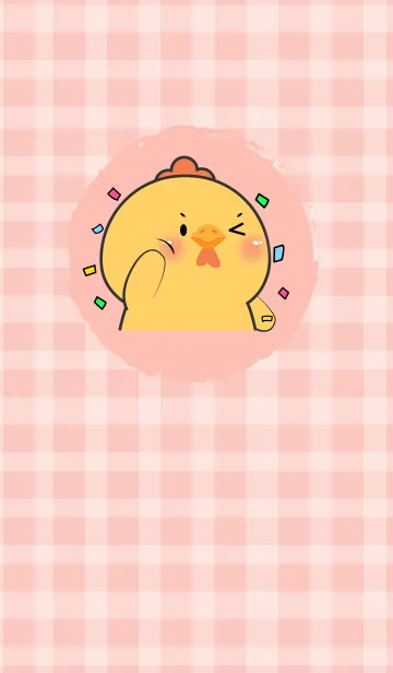 [LINE着せ替え] Simple Cute Cute  Chicken (JP)の画像1