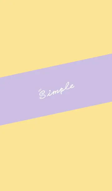 [LINE着せ替え] Simple Lines J-Grey Purple (Ye3)の画像1