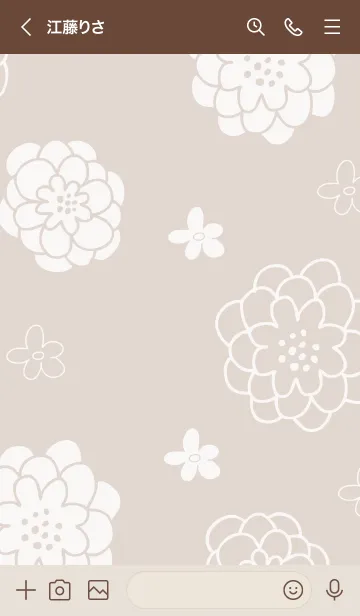 [LINE着せ替え] 可愛い白い花12の画像2