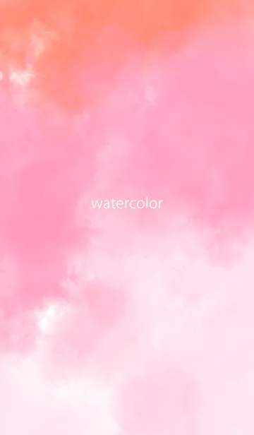 [LINE着せ替え] watercolor pink&orange 18の画像1