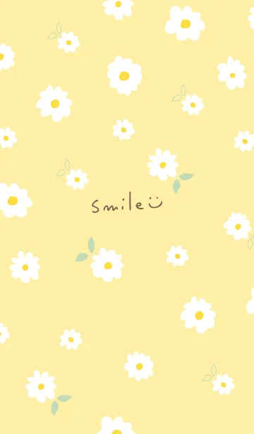 [LINE着せ替え] 白い花と時々はっぱ15の画像1