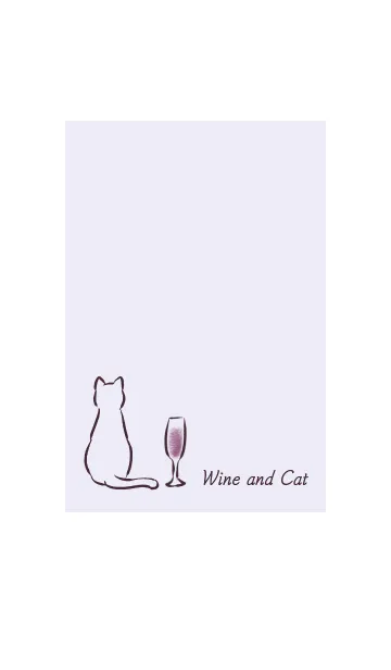 ワインと猫 -パープル-の着せ替えメイン画像