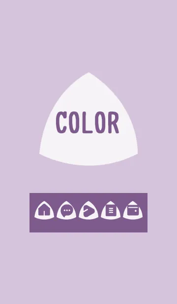 [LINE着せ替え] purple color L15の画像1