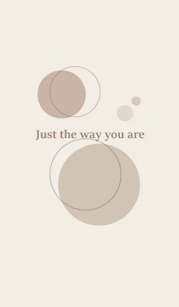 [LINE着せ替え] Just the way you are (beige brown)の画像1