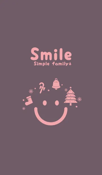 [LINE着せ替え] スマイル＆クリスマスツリー 葡萄鼠の画像1