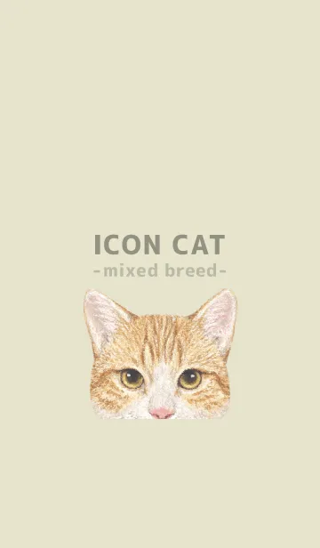 [LINE着せ替え] ICON CAT - ミックス - PASTEL YE/17の画像1