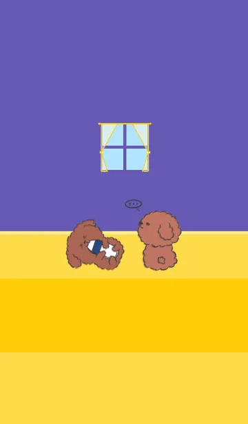 [LINE着せ替え] Naughty Teddy J-Purple (Red05)の画像1