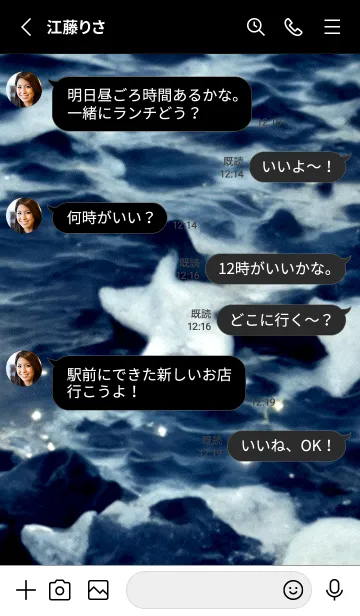 [LINE着せ替え] 夜の月 月の海 #DlE_18。の画像3