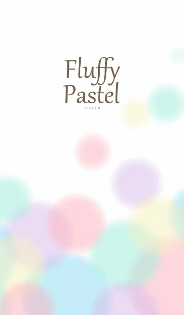 [LINE着せ替え] Fluffy Pastel-SIMPLE 27の画像1