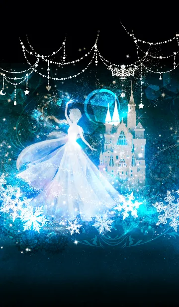[LINE着せ替え] 雪の女王と結晶の画像1