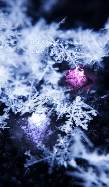 [LINE着せ替え] 雪の結晶と星の光 79の画像1