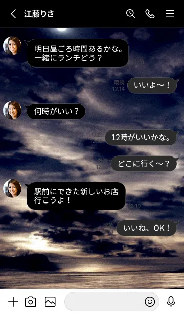 [LINE着せ替え] 夜の月 月の海 #DlH_4。の画像3