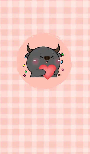 [LINE着せ替え] Simple Cute Cute Buffalo (JP)の画像1