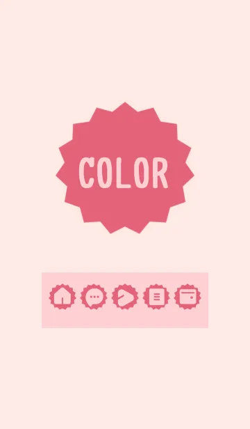 [LINE着せ替え] pink color M12の画像1