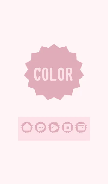 [LINE着せ替え] pink color M15の画像1